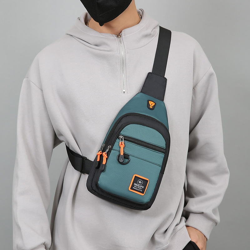 Running Gear Bag - Casual Men Chest Bag Nylon Small