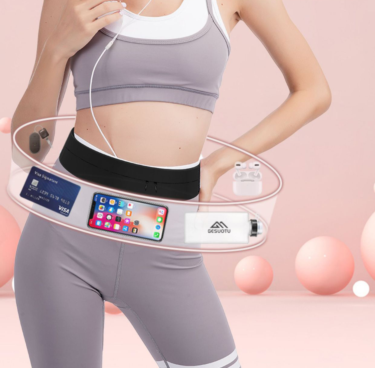 Running Belt Waist Bag with Wa - Running Gear Bag review and price