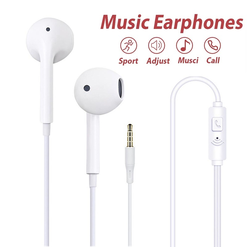 3.5mm Wired Earphone With Mic  - Running Gear Headphones review and price