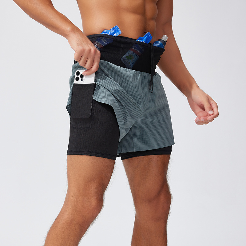 Men's 2-in-1 Sports Shorts Dua - Trail Running Gaiter review and price