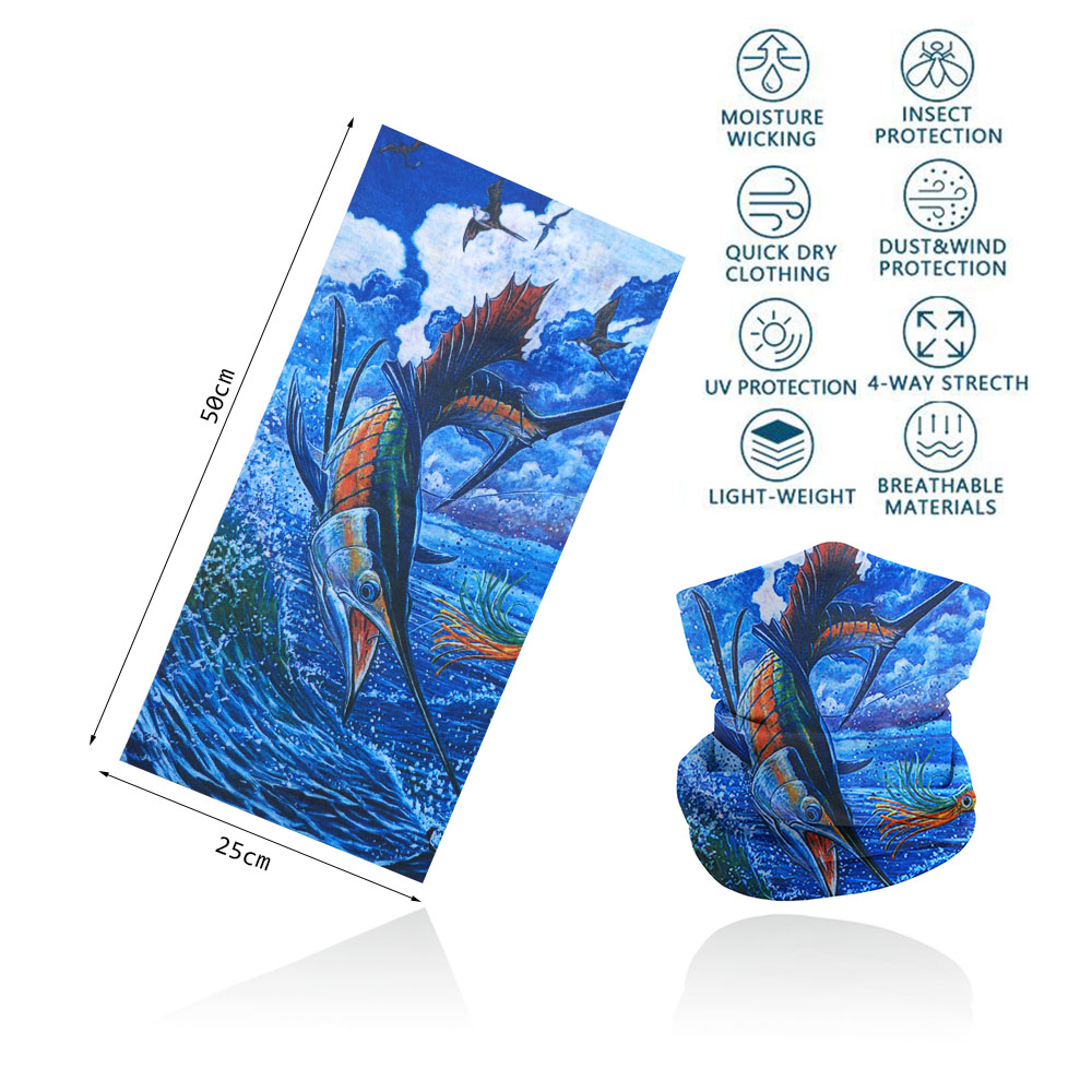 Fish Scales Pattern Neck Gaite - Running Gear Headband review and price